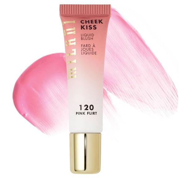 🦋 Pick 5/$25 Milani 120 Pink Flirt Cheek Kiss Liquid Blush New FullSz - Picture 1 of 9